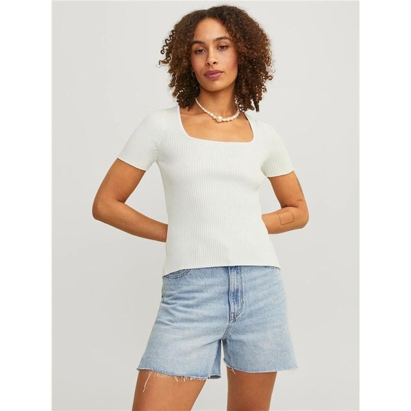 Women’s Short Sleeve T-Shirt Jack & Jones 12252768-11-4201 TCX Beige (XS)