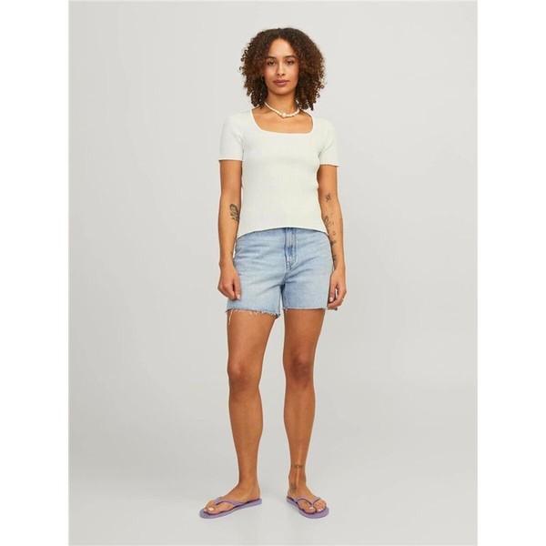 Women’s Short Sleeve T-Shirt Jack & Jones 12252768-11-4201 TCX Beige (XS)