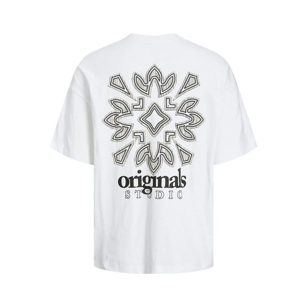 Men’s Short Sleeve T-Shirt Jack & Jones 12252953-177627 White (XL)