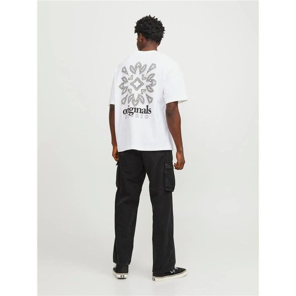 Men’s Short Sleeve T-Shirt Jack & Jones 12252953-177627 White (XL)