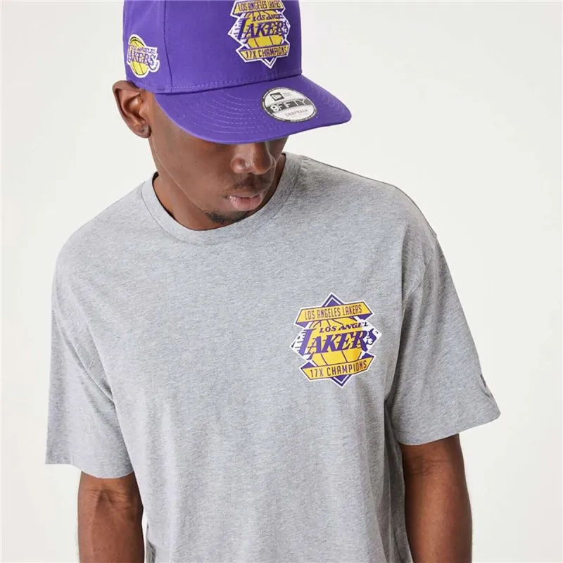 Miesten T-paita New Era 60332201 Harmaa (S)