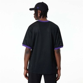 Vīriešu Krekls ar Īsām Piedurknēm New Era 60357111 Melns (S)