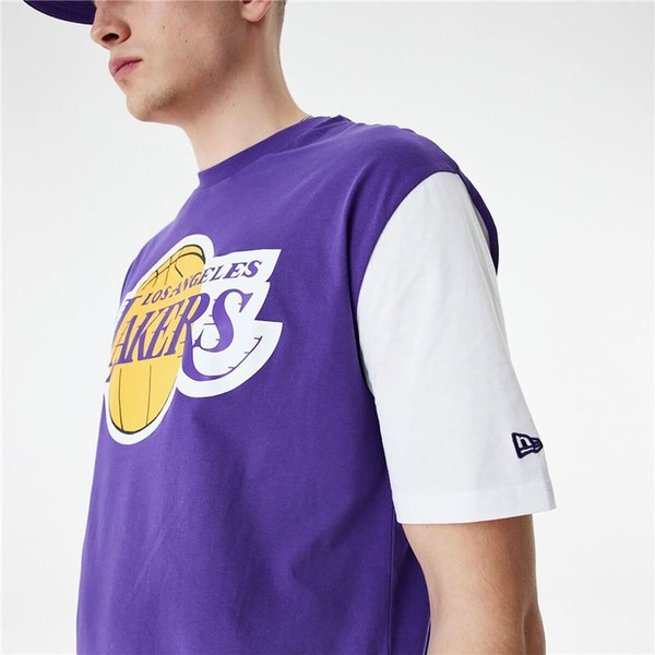 Miesten T-paita New Era 60424423 Purppura (XL)