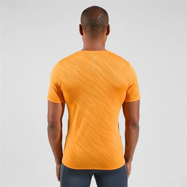 Unisex Krekls ar Īsām Piedurknēm Odlo 313732-30884 Tumši oranža (S)