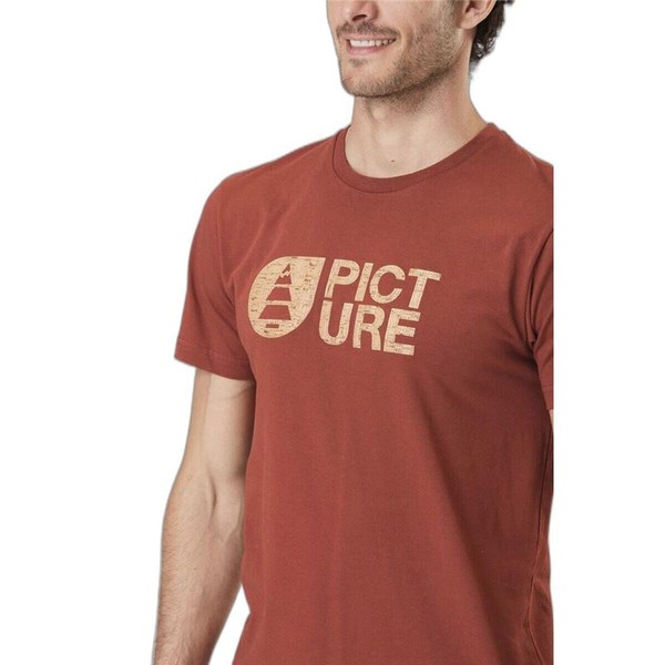 Men’s Short Sleeve T-Shirt Picture MTS952.H Brown (M)