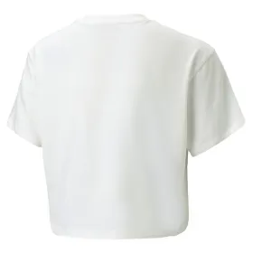 Child's Short Sleeve T-Shirt Puma 845346 52 White
