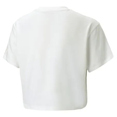 Child's Short Sleeve T-Shirt Puma 845346 52 White