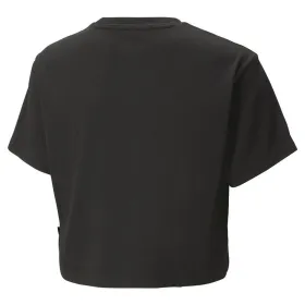 Child's Short Sleeve T-Shirt Puma 845346 56 Black