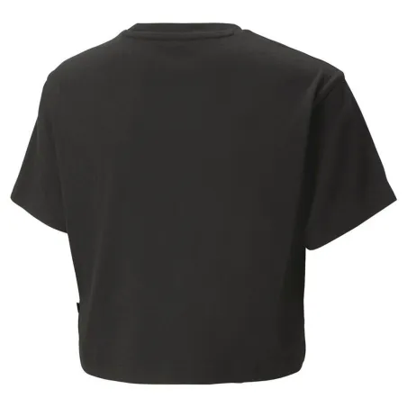 Child's Short Sleeve T-Shirt Puma 845346 56 Black