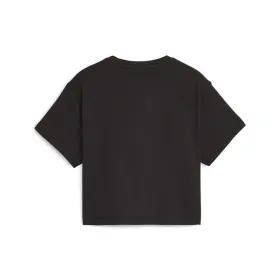 Child's Short Sleeve T-Shirt Puma 845346 74 Black