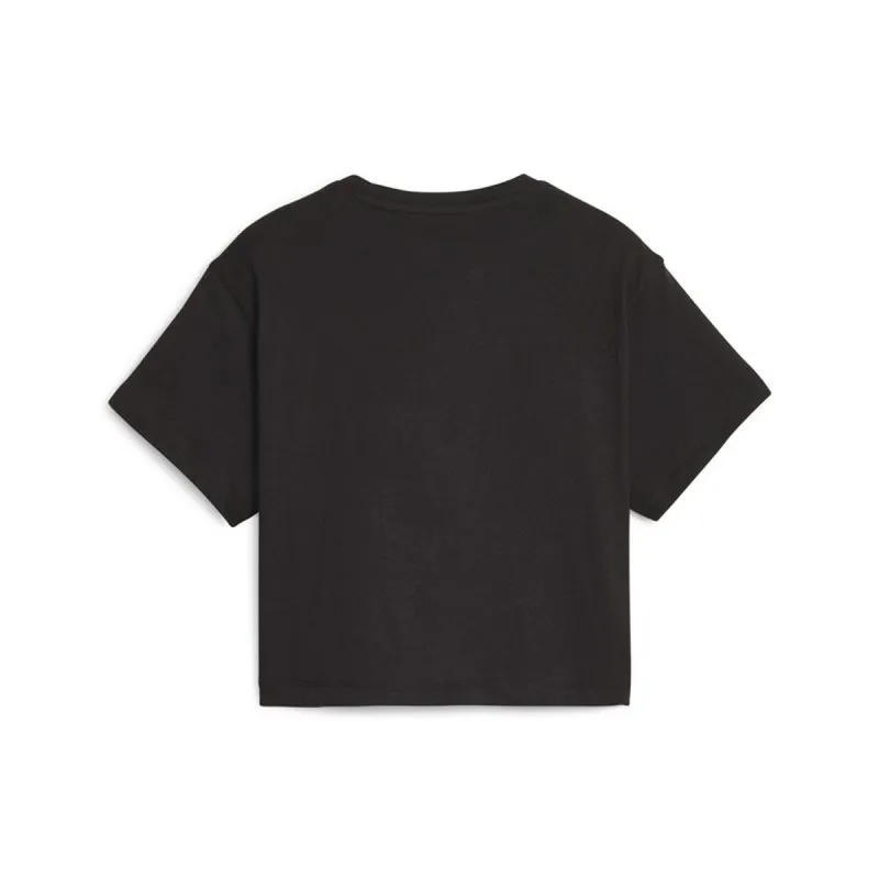 Child's Short Sleeve T-Shirt Puma 845346 74 Black