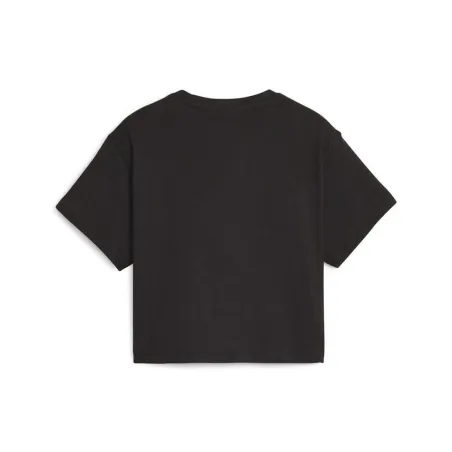 Child's Short Sleeve T-Shirt Puma 845346 74 Black