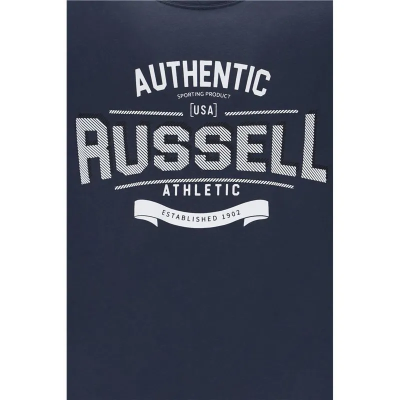Men’s Short Sleeve T-Shirt Russell Athletic A30081-OB-155 Dark blue (S)