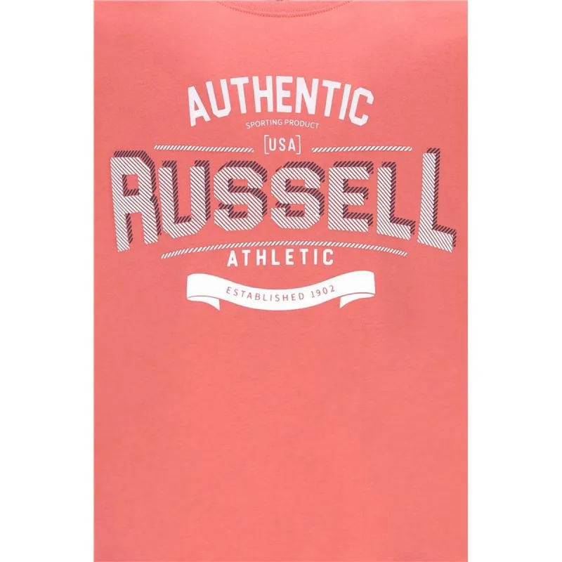 Men’s Short Sleeve T-Shirt Russell Athletic A30081-PC 380 Orange (M)