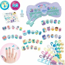 Manikyyrisetti Aquabeads Nail Studio Stitch Monivärinen 40 Kappaletta