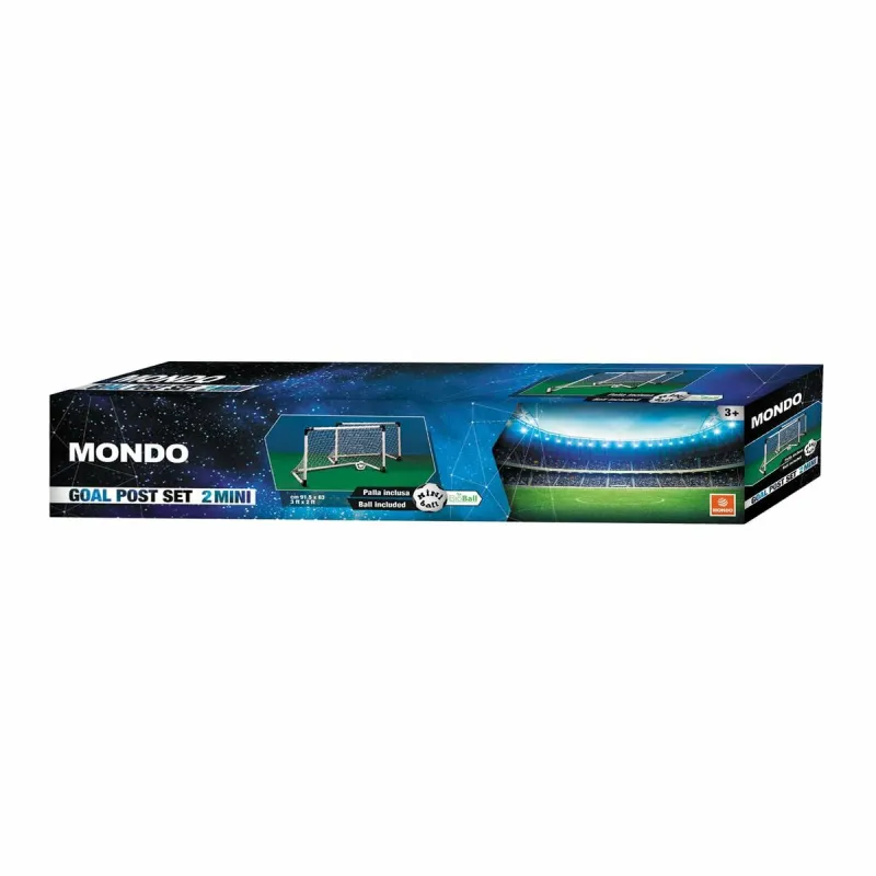 Football Goal Mondo 14 cm White
