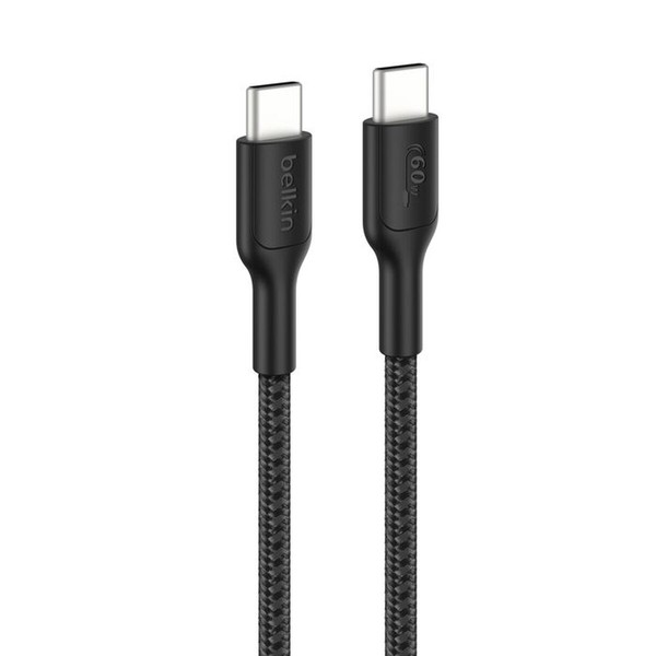 USB Kabelis Belkin ENA008HQ2MBK Melns 2 m