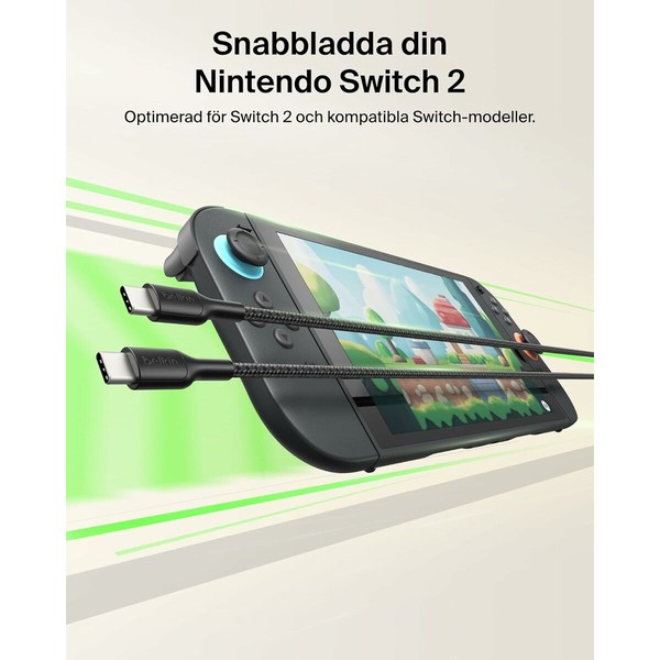 USB laidas Belkin ENA008HQ2MBK Juoda 2 m