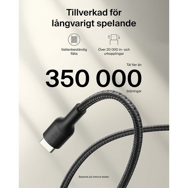 USB laidas Belkin ENA008HQ2MBK Juoda 2 m