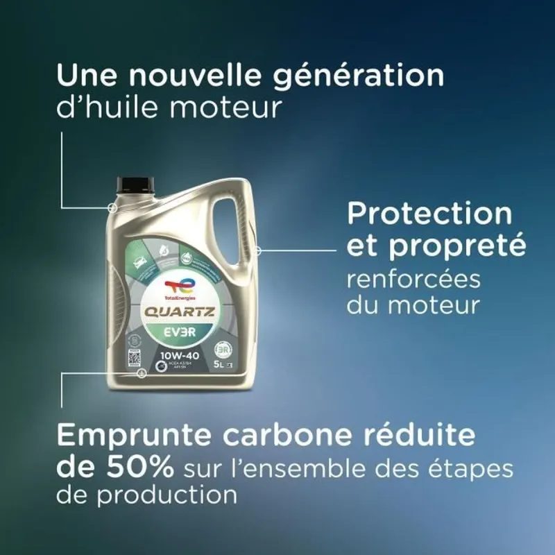 Car Motor Oil Totalenergies Quartz EV3R 10W40 5 L