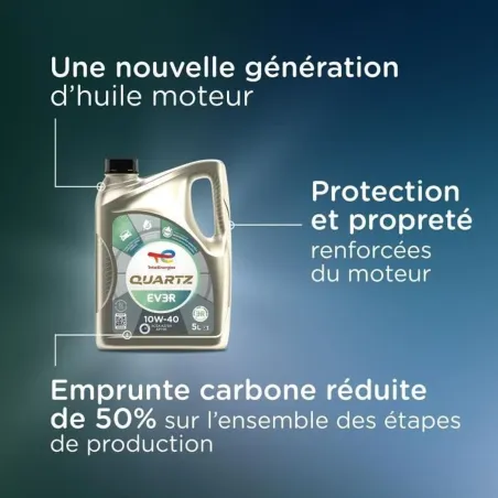 Car Motor Oil Totalenergies Quartz EV3R 10W40 5 L