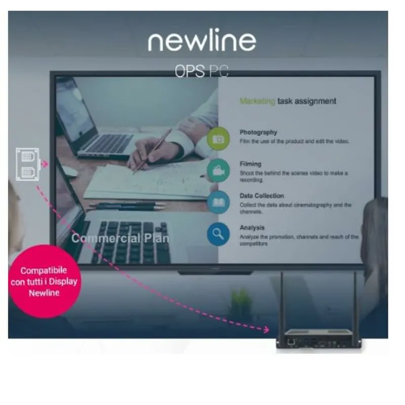USB-Kaapeli Newline Interactive WB7C120U Musta