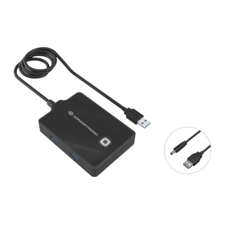 USB-разветвитель Conceptronic 110517107101 Чёрный 90 cm (1 штук)