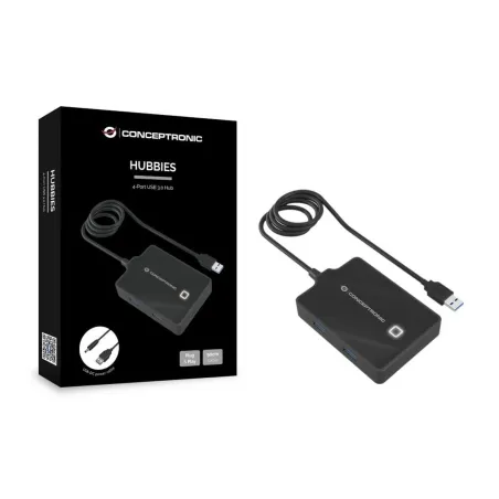USB-разветвитель Conceptronic 110517107101 Чёрный 90 cm (1 штук)