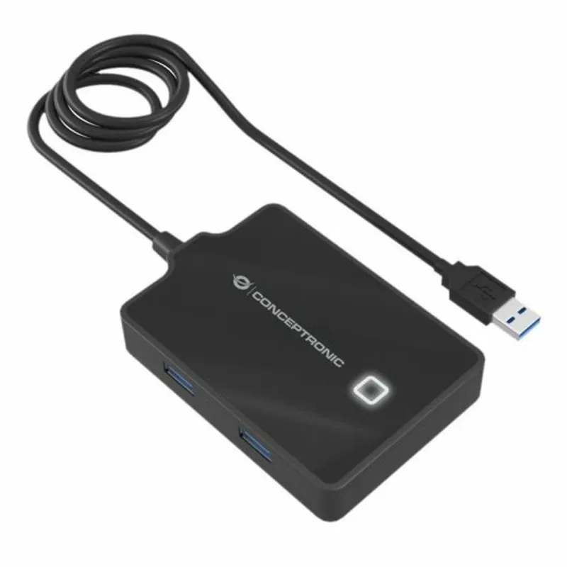 USB-разветвитель Conceptronic 110517107101 Чёрный 90 cm (1 штук)