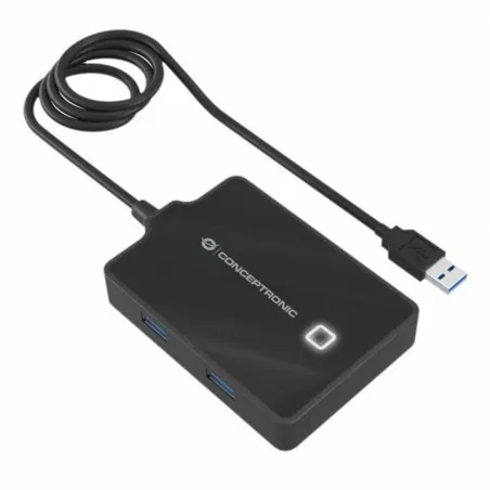 USB-разветвитель Conceptronic 110517107101 Чёрный 90 cm (1 штук)