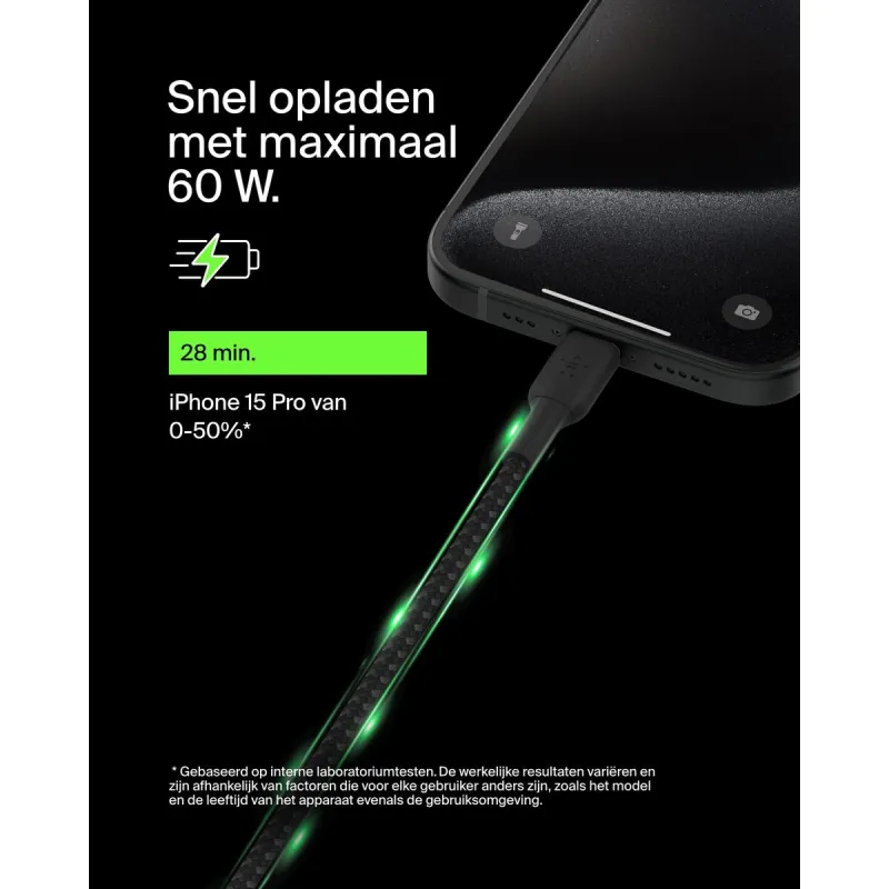 Кабель USB-C — USB-C Belkin CAB004BT0MBK Чёрный