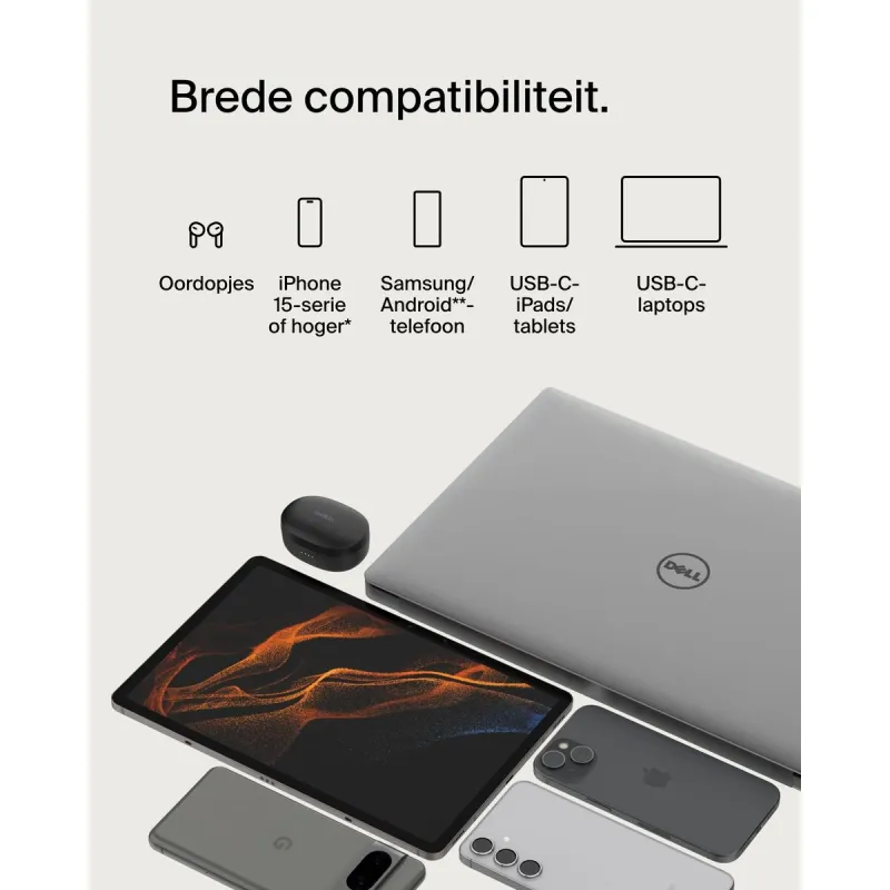USB-C - USB-C kaapeli Belkin CAB004BT0MBK Melns