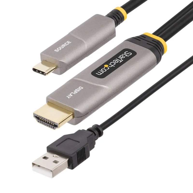 USB-Kaapeli Startech 145B-USBC-HDMI4K-AOC Musta