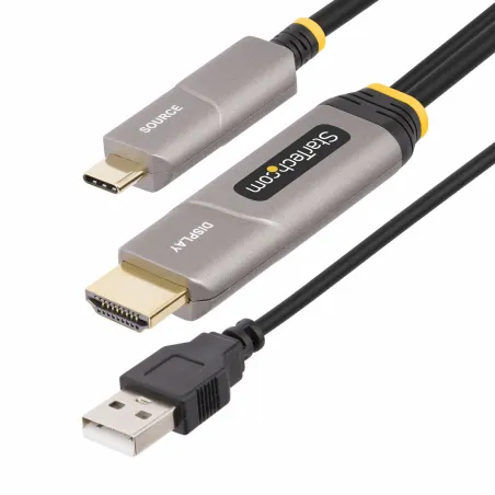 USB laidas Startech 145B-USBC-HDMI4K-AOC Juoda