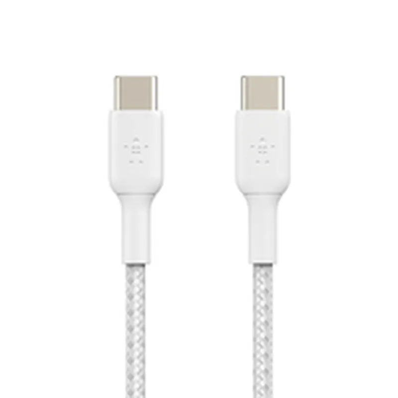 USB-C-Kaapeli Belkin CAB004BT2MWH2PK Valkoinen 2 m (2 osaa)