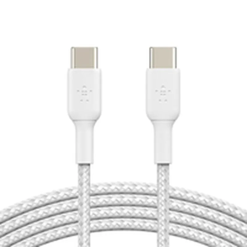 USB-C-kaabel Belkin CAB004BT2MWH2PK Valge 2 m (2 Ühikut)