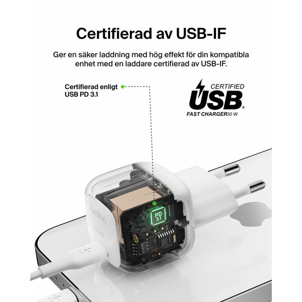 USB-Lightning Kaabel Belkin WCA008KQ1MWH-B5