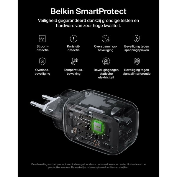 USB-kaabel Belkin WCH016HQWH Valge