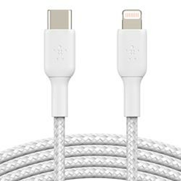 Кабель с подсветкой Belkin CAA004BT2MWH Белый 2 m