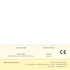 Extension Lead Solera 8675/1 2300 W White 5 m