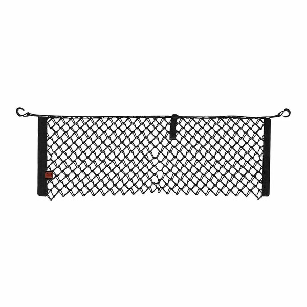 Bagāžnieka tīkls Black & Decker Melns 30-125 x 82 cm