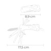 Daugiafunkcį peilį EDM 08556 Kilimanjaro Juoda Kabliukas