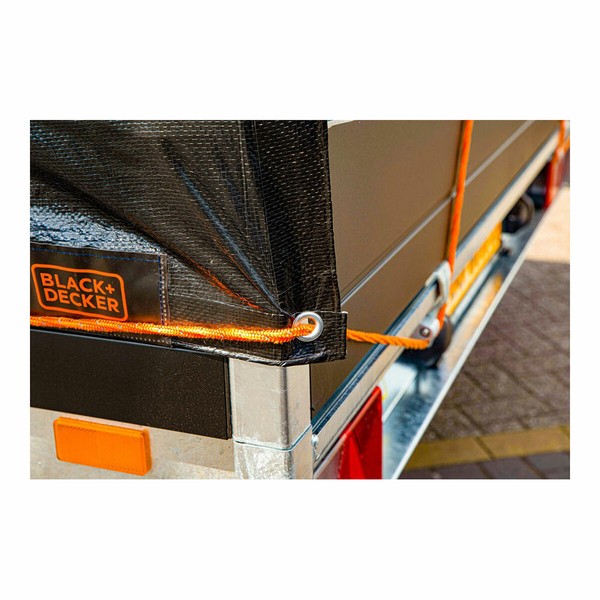 Piekabes pārsegs Black & Decker Melns 1,6 x 2,5 m