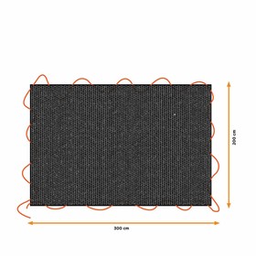 Piekabes pārsegs Black & Decker 2 x 3 m