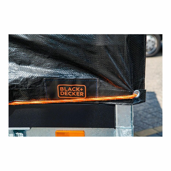 Piekabes pārsegs Black & Decker Melns 3 x 4 m