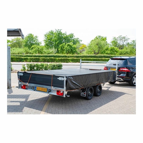 Piekabes pārsegs Black & Decker Melns 3 x 4 m