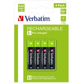 Įkraunamos baterijos Verbatim 1,2 V AAA LR03 4 Dalys (20 vnt.)