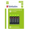 Įkraunamos baterijos Verbatim 1,2 V AAA LR03 4 Dalys (20 vnt.)
