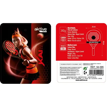 Squashmaila Aktive Musta/Punainen (4 osaa)
