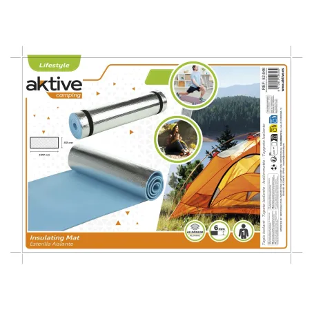 Mat Aktive Camping Blue 180 x 0,6 x 50 cm 12 Units